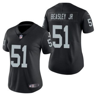 Women's Las Vegas Raiders Vic Beasley Jr Black Vapor Untouchable Limited Jersey