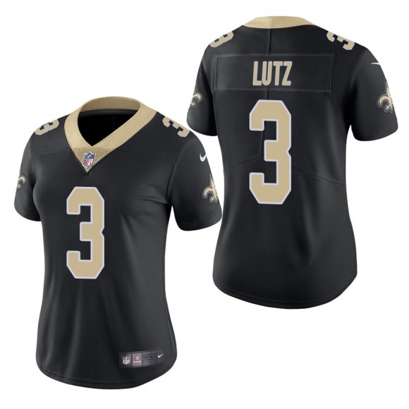 Women's New Orleans Saints Wil Lutz Black Vapor Untouchable Limited Jersey