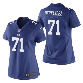Women's New York Giants Will Hernandez Royal Game Jersey