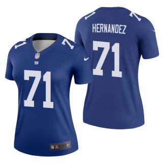 Women's New York Giants Will Hernandez Royal Legend Jersey