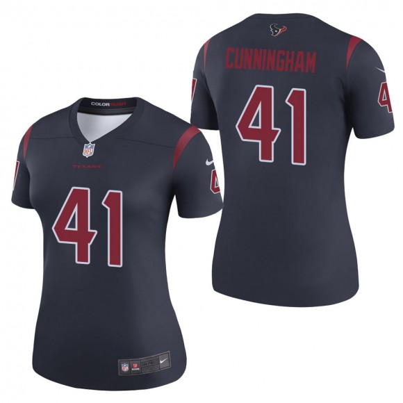 Women's Houston Texans Zach Cunningham Navy Color Rush Legend Jersey