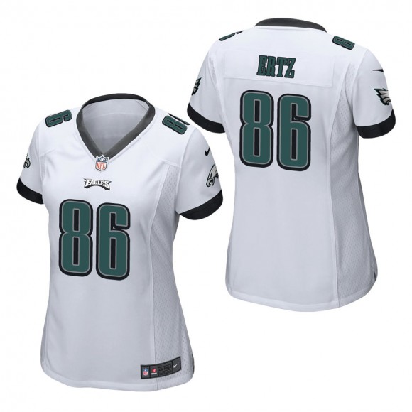 Women's Philadelphia Eagles Zach Ertz White Game Jersey