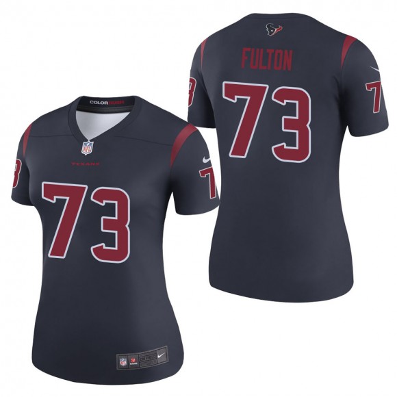 Women's Houston Texans Zach Fulton Navy Color Rush Legend Jersey