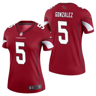 Women's Arizona Cardinals Zane Gonzalez Cardinal Legend Jersey