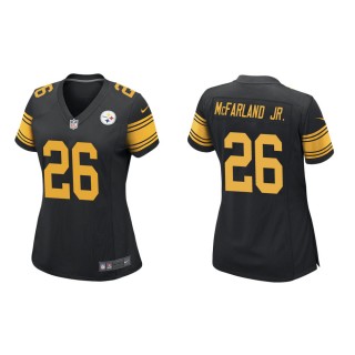 Women's Pittsburgh Steelers Anthony McFarland Jr. #26 Black Alternate Game Jersey