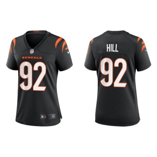 Women's Cincinnati Bengals B.J. Hill #92 Black Game Jersey