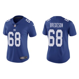 Women's New York Giants Ben Bredeson #68 Royal Vapor Limited Jersey