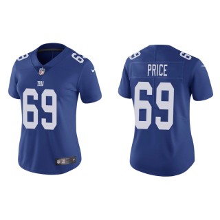 Women's New York Giants Billy Price #69 Royal Vapor Limited Jersey