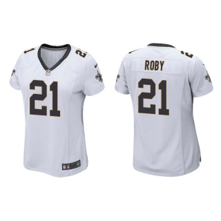 Women's New Orleans Saints Bradley Roby #21 White Game Jersey