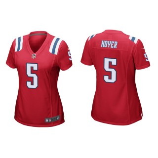 Women's New England Patriots Brian Hoyer #5 Red Alternate Game Jersey