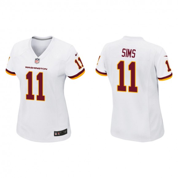 Women's Washington Football Team Cam Sims #11 White Game Jersey