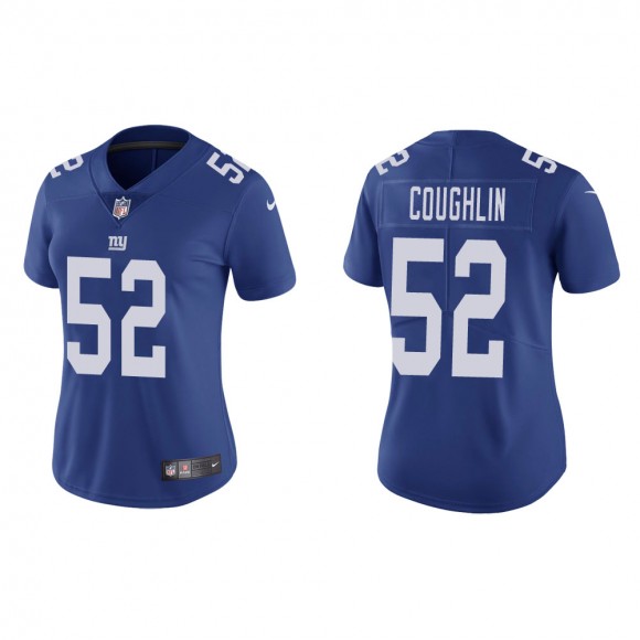 Women's New York Giants Carter Coughlin #52 Royal Vapor Limited Jersey