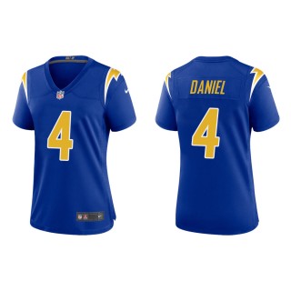 Women's Los Angeles Chargers Chase Daniel #4 Royal 2nd Alternate Game Jersey