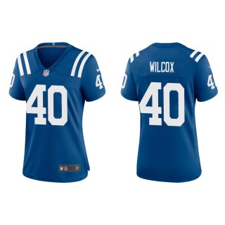 Women's Indianapolis Colts Chris Wilcox #40 Royal Game Jersey
