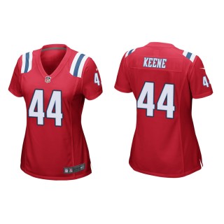 Women's New England Patriots Dalton Keene #44 Red Alternate Game Jersey
