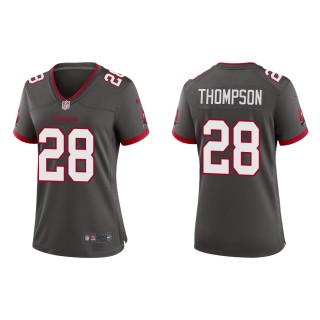 Women's Tampa Bay Buccaneers Darwin Thompson #28 Pewter Alternate Game Jersey