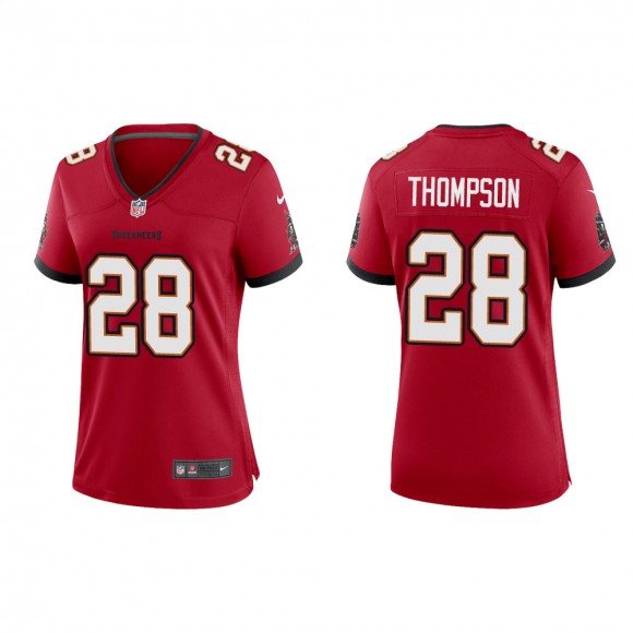 Women's Tampa Bay Buccaneers Darwin Thompson #28 Red Game Jersey