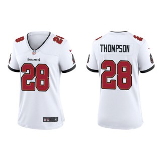 Women's Tampa Bay Buccaneers Darwin Thompson #28 White Game Jersey