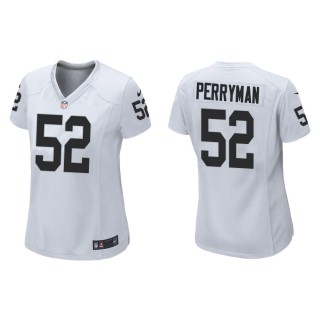 Women's Las Vegas Raiders Denzel Perryman #52 White Game Jersey