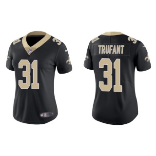 Women's New Orleans Saints Desmond Trufant #31 Black Vapor Limited Jersey