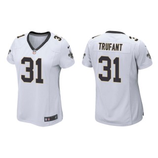 Women's New Orleans Saints Desmond Trufant #31 White Game Jersey