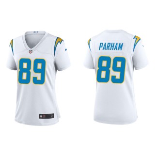 Women's Los Angeles Chargers Donald Parham #89 White Alternate Game Jersey