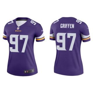 Women's Minnesota Vikings Everson Griffen #97 Purple Legend Jersey