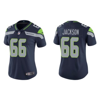 Women's Seattle Seahawks Gabe Jackson #66 Navy Vapor Limited Jersey