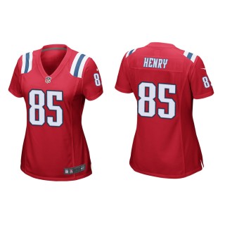Women's New England Patriots Hunter Henry #85 Red Alternate Game Jersey