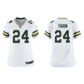 Women's Green Bay Packers Isaac Yiadom #24 White Game Jersey