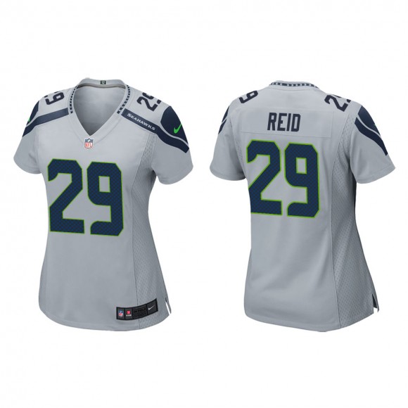 Women's Seattle Seahawks John Reid #29 Gray Game Jersey