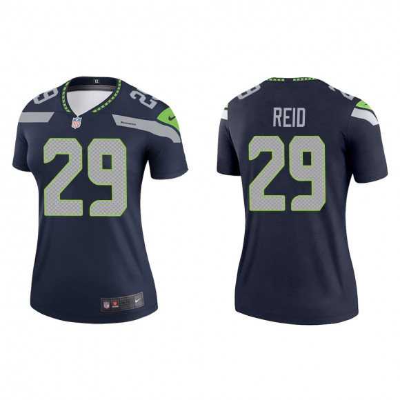 Women's Seattle Seahawks John Reid #29 Navy Legend Jersey