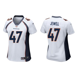 Women's Denver Broncos Josey Jewell #47 White Game Jersey