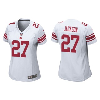 Women's New York Giants Josh Jackson #27 White Game Jersey