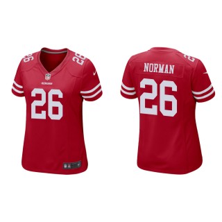 Women's San Francisco 49ers Josh Norman #26 Scarlet Game Jersey