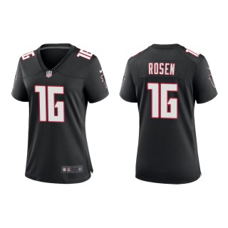 Women's Atlanta Falcons Josh Rosen #16 Black Throwback Game Jersey