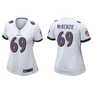Women's Baltimore Ravens Kahlil McKenzie #69 White Game Jersey