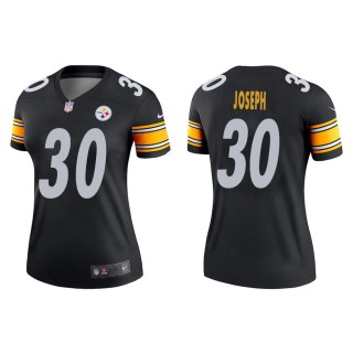 Women's Pittsburgh Steelers Karl Joseph #30 Black Legend Jersey