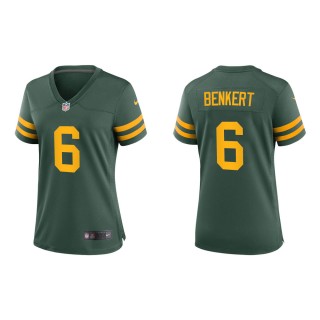 Women's Green Bay Packers Kurt Benkert #6 Green Alternate Game Jersey