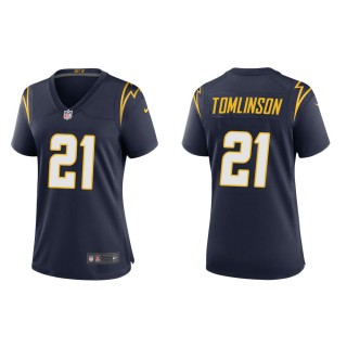 Women's Los Angeles Chargers LaDainian Tomlinson #21 Navy Alternate Game Jersey