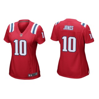 Women's New England Patriots Mac Jones #10 Red Alternate Game Jersey