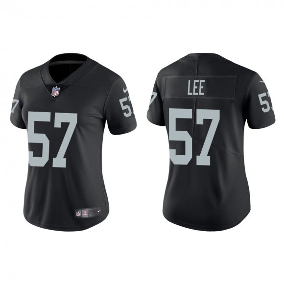 Women's Las Vegas Raiders Marquel Lee #57 Black Vapor Limited Jersey