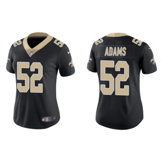 Women's New Orleans Saints Montravius Adams #52 Black Vapor Limited Jersey