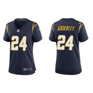 Women's Los Angeles Chargers Nasir Adderley #24 Navy Alternate Game Jersey