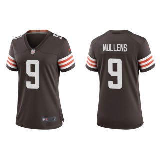 Women's Cleveland Browns Nick Mullens #9 Brown Game Jersey