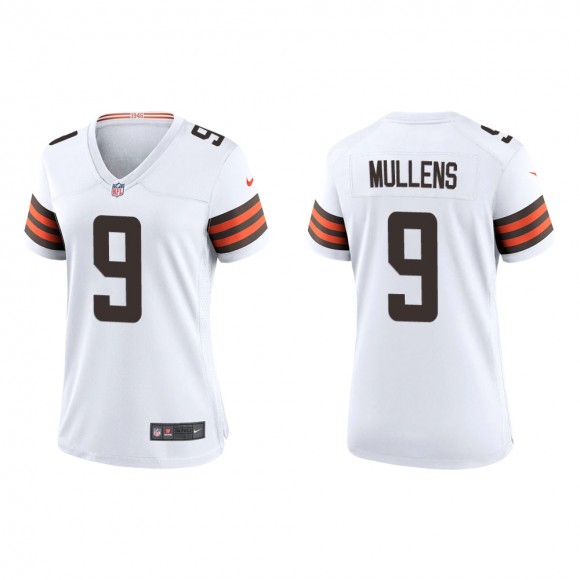 Women's Cleveland Browns Nick Mullens #9 White Game Jersey