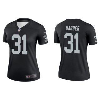 Women's Las Vegas Raiders Peyton Barber #31 Black Legend Jersey