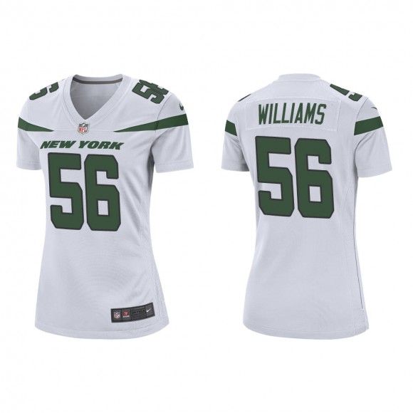 Women's New York Jets Quincy Williams #56 White Game Jersey