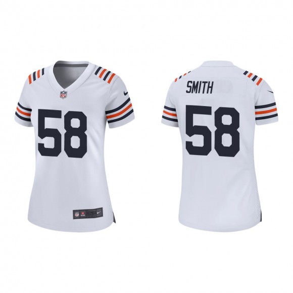 Women's Chicago Bears Roquan Smith #58 White Alternate Classic Game Jersey