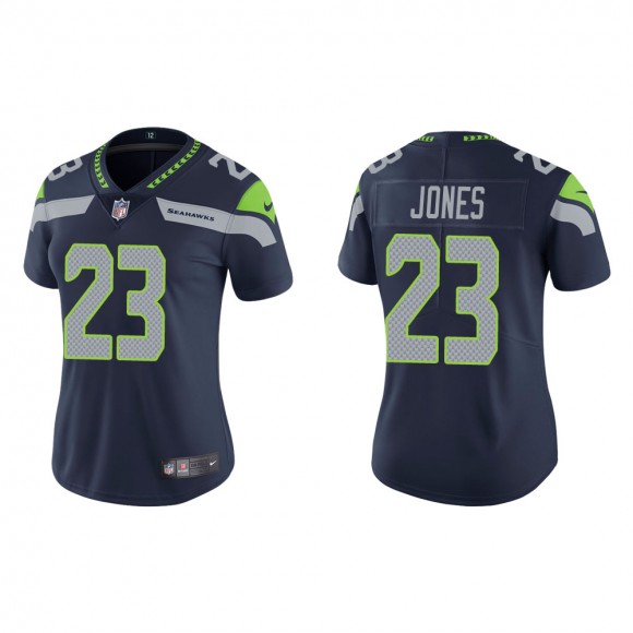 Women's Seattle Seahawks Sidney Jones #23 Navy Vapor Limited Jersey